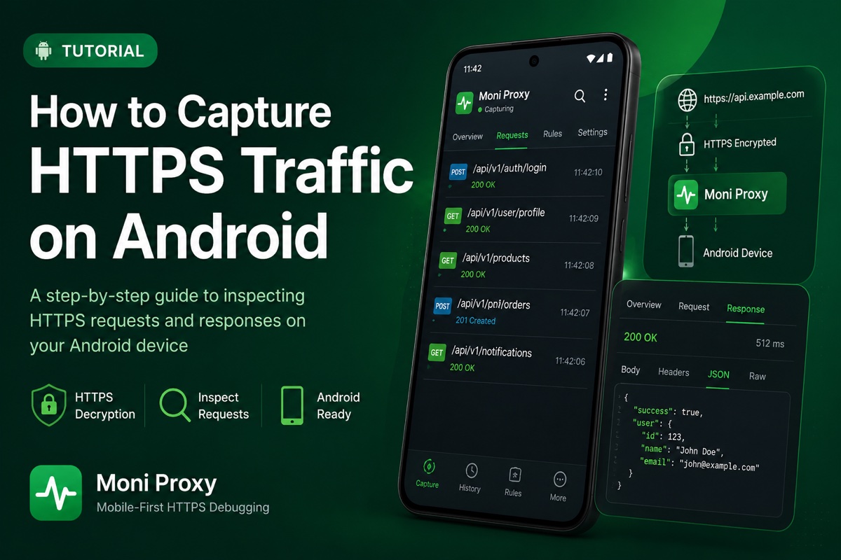 How to capture HTTPS traffic on Android with Moni Proxy